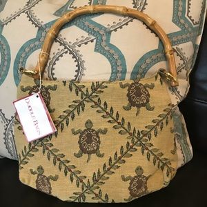 Doodle Bag - Tapestry handbag - sea turtle print